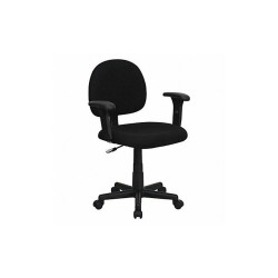 Flash Furniture Office Chair,37.5 in H,Black BT-660-1-BK-GG