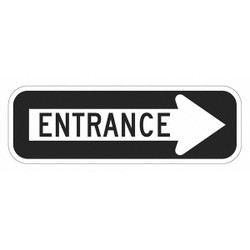 Lyle Enter Sign For Parking Lots,6" x 18" T1-1858-DG_18x6