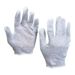 Partners Brand Cotton Inspection Gloves,2.5 oz.,L,PK12 GLV1013L