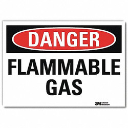 Lyle Danger Sign,5inx7in,Reflective Sheeting U3-1476-RD_7X5