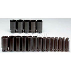 Proto J74116 1/2"" Drive 19 Piece Deep Impact Socket Set - 6 Point