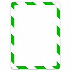 Tarifold Sign Holder,Green/White,Magnetic,PK2 P194945