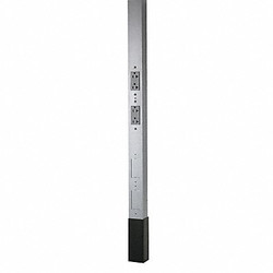 Service Pole,Silver,12 ft. 2" L,2.13" W