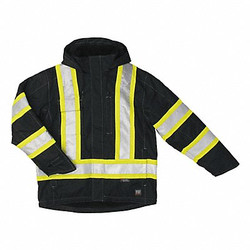 Tough Duck Hi-Vis Parka,Black,L Size  S24511