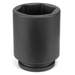 Grey Pneumatic Socket,1-5/8",1"D,6pt.,D Male 4052D