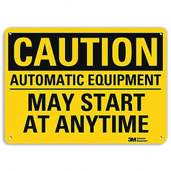 Lyle Safety Sign,10 in x 14 in,Aluminum U4-1067-RA_14X10