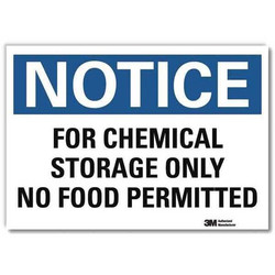 Lyle Notice Sign,5inx7in,Reflective Sheeting U5-1234-RD_7X5