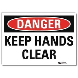 Lyle Danger Sign,5inx7in,Reflective Sheeting U3-1707-RD_7X5