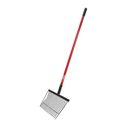 Bully Tools Stall Fork,Long Fiberglass Handle 92342