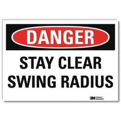 Lyle Danger Sign,10 in x 14 in,Rflct Sheeting  U3-1994-RD_14X10