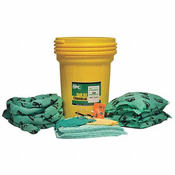 Brady Spc Absorbents Spill Kit, Chem/Hazmat, Yellow  SKH30
