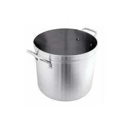 Crestware Stock Pot,11 1/8 in Dia,Aluminum  POT12