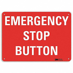 Lyle Emergency Sign,7 in x 10 in,Aluminum U7-1155-NA_10x7