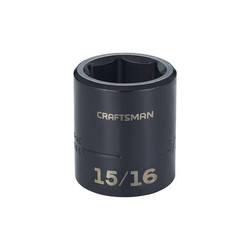 Craftsman Sockets, 1/2" Drive 15/16" SAE Impact Sh CMMT15857