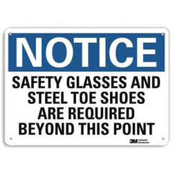 Lyle Notice Sign,10 inx14 in,Plastic  U5-1496-NP_14X10