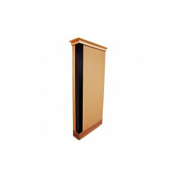Manufacturer Varies Corner Guard, Black, Smooth, PVC, 4 ft H 5KZH6