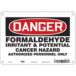 Condor Safety Sign,7 inx10 in,Polyethylene  475V85