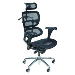 Mooreco Task Chair,Mesh,Black,18" to 21" Seat Ht 34729