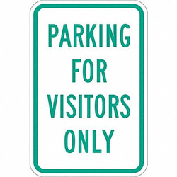 Lyle Visitor Parking Sign,18" x 12" T1-1038-DG_12x18