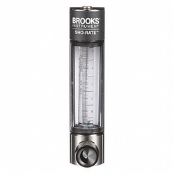 Brooks Flowmeter,Air,.2 to 5 LPM,Glass 1250AD6053ALSVV