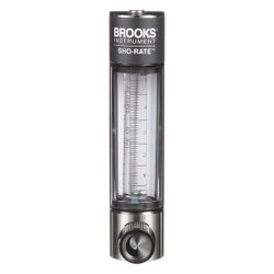 Brooks Flowmeter,Air,.2 to 5 LPM,Glass 1250AD6053ALSVV