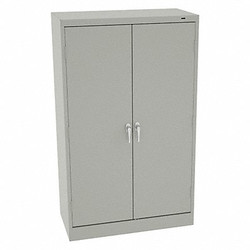 Tennsco Storage Cabinet,60"x36"x18",LtGry,4Shlv 6018DHLG