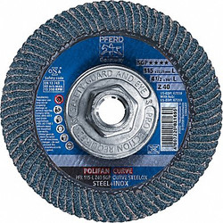 Pferd Fiber Disc,4 1/2 in Dia,5/8in Arbor 67359