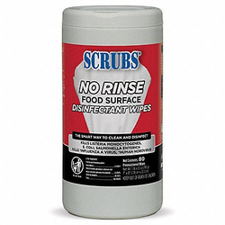 Scrubs Disinfecting Wipes,Fresh,80 ct 97080