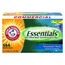Arm & Hammer Fabric Softener Sheets,Sheet,144 ct,PK6 33200-00102