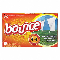 Bounce Fabric Softener Sheets,Sheet,15 ct,PK15 95860