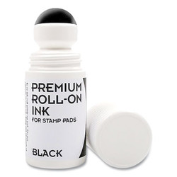 COSCO Premium Roll-On Ink, 2 Oz, Black 030259