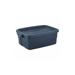 Rubbermaid StgeTote,DkIndigoMetallic,Solid,Lin LDPE  RMRT100004