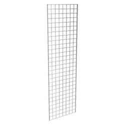 Econoco Wire Grid Panel,Chrome,2 ft. x 7 ft.,PK3 P3GW27