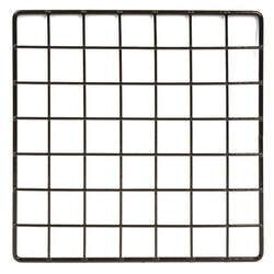 Econoco Grid Cubby Panel,10 x 10",Black,PK48 GS10/B