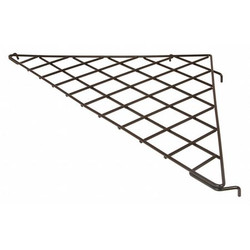 Econoco Grid Triangle Shelf,24" x 24",Black,PK10 BLKS/90