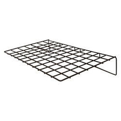 Econoco Grid Shelf,Black,14" x 24",PK6 BLK/2314