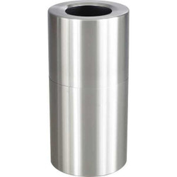 Safco Waste Recycling Receptacle,Single Bin 9942SS