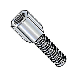 Sim Supply Jack Screws,4-40x3/16 3/16 Hex,PK2000 100304JM