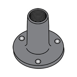 Sim Supply Weld Nuts,10-24X9/32 Weld Nut P,PK1000 10093NWRP