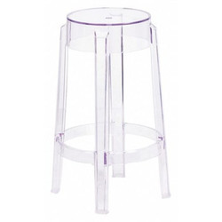 Flash Furniture Transparent Stool,25.75"H FH-118-APC1-GG