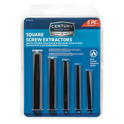 Century Drill & Tool Square Flute Screw Extractor,5 Pc Set 73215