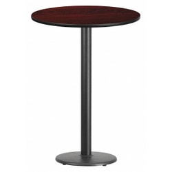 Flash Furniture Mahogany Laminate Table w/Rnd Base,30" XU-RD-30-MAHTB-TR18B-GG