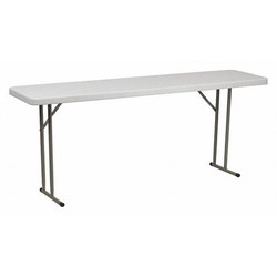 Flash Furniture Fold Training Table,White,18"x72" RB-1872-GG