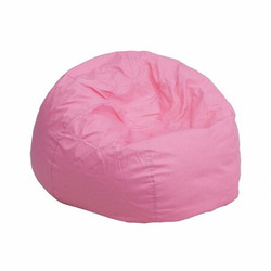 Flash Furniture Pink Bean Bag Chair DG-BEAN-SMALL-SOLID-PK-GG