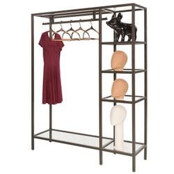 Econoco Linea Collection Hang-Fold Etagere Rack LNHFET