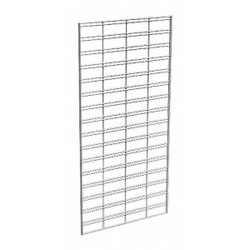 Econoco Wire Slatgrid Panel,Chrome,2ft.x4ft.,PK3 P3STG24C