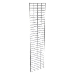 Econoco Wire Slatgrid Panel,Chrome,2ft.x8ft.,PK3 P3STG28C