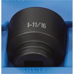 Grey Pneumatic Impact Socket,1-11/16",3/4"D,6pt. 3054R