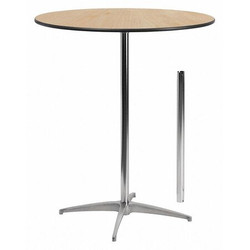 Flash Furniture Pub Table w/2 Columns,Rnd,Brchwd Top,36" XA-36-COTA-GG