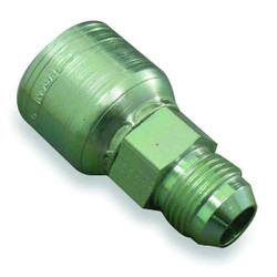 Weatherhead Crimp Fitting,3/8" I.D.,9/16",M,JIC 06Z-506